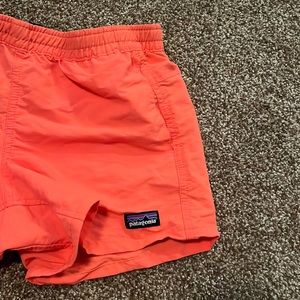 Patagonia orange/coral shorts size youth xl
